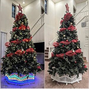 Happyhub Holiday Christmas Tree Fence Light